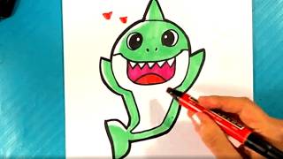 BABY SHARK Drawing Tutorial for Beginners