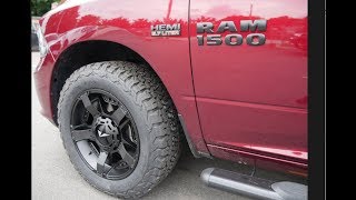 2018 RAM WITH 20 INCH KMC ROCKSTAR 2 RIMS BFG K02 TIRES