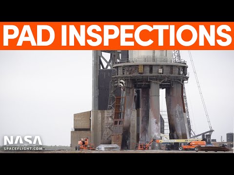 Orbital Launch Pad Inspected Post Static Fire | SpaceX Boca Chica