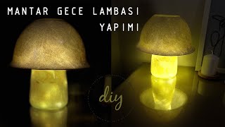 CAM KASEDEN GECE LAMBASI YAPIMI I HOW TO MAKE A NIGHT LAMP