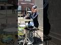 大分駅で恋するフォーチュンクッキーを超絶楽しく叩くドラマー #shorts #drums #路上ライブ