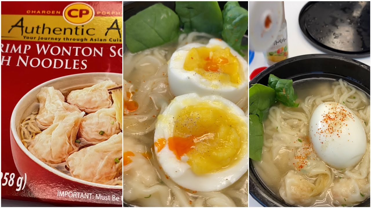 Wonton Noodle Delight Slurping up a Bowl of Savory Goodness with a