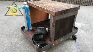 シートクリーパー？ワークシート？メカニックシート？ローリングワークシート？名前すら決まっていないガレージで使うヤツを無骨に自作してみたら控え目に言って格好いいシートになった！