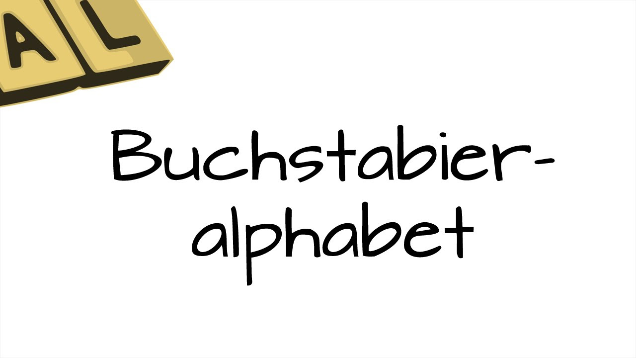 New Buchstabieralphabet / Buchstabiertafel zum Buchstabieren von Fremdwörtern und Namen