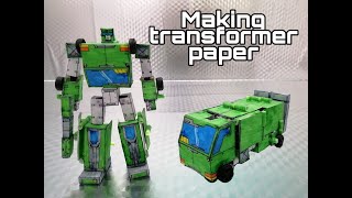 Making transformer paper!! MTA -ORIGINAL series - 01!! Mô hình transformer bằng giấy
