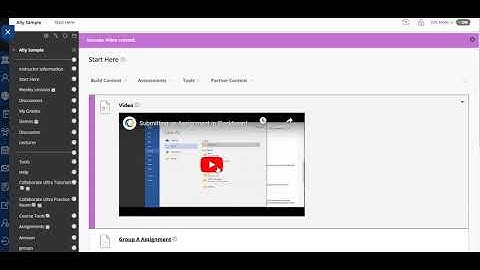 Embed a video into Blackboard content or assignments