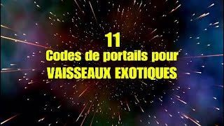 11 Vaisseaux Exotiques Magnifiques ️ Codes Portails | No Man' s Sky