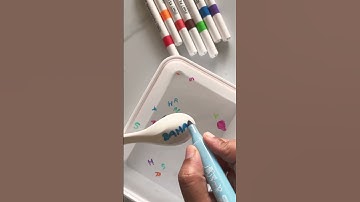 Comment accepted 🤗😄😀 | Name floating on water with magic pen #shorts #youtubeshorts