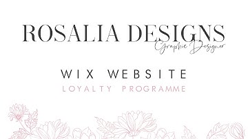 WIX Website Guide - Loyalty Programme