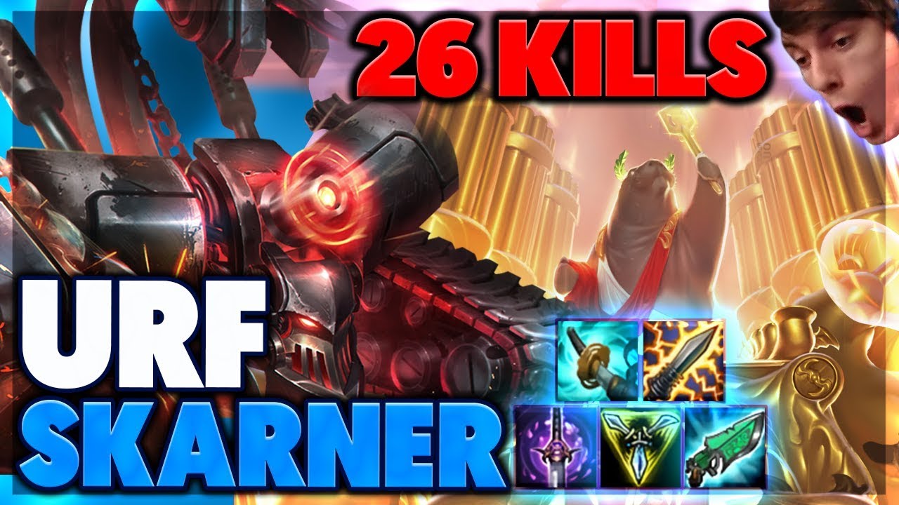 The Most Annoying Urf Champ Ever Urf Skarner Full Gameplay Bunnyfufuu Youtube