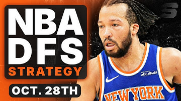 NBA DFS Strategy Tuesday 10/28/25 | DraftKings & FanDuel NBA Lineup Picks