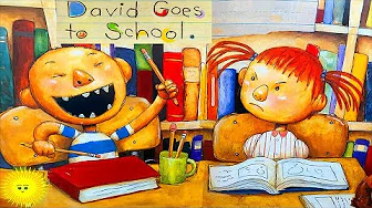 👦 David Goes To School by David Shannon - Children's Books Read Aloud, Social Skills At School
