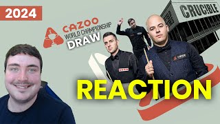 REACTING TO THE 2024 WORLD SNOOKER CHAMPIONSHIP DRAW