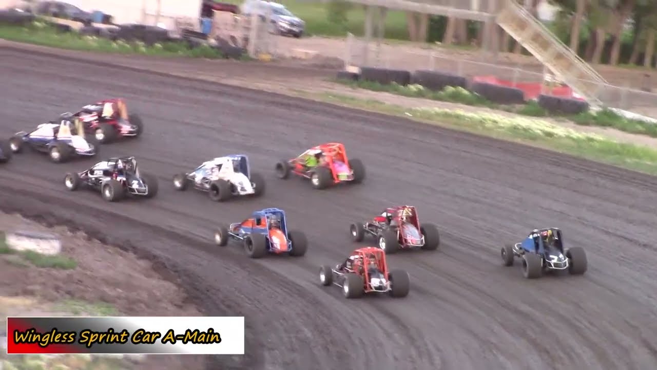 Nodak Speedway Western Renegade NonWing Sprint Car AMain (7/4/22