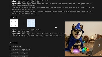Py3 C++ 2D sweep解Leetcode 2536  Increment Submatrices by One