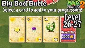 Plants vs Zombies 2 | Big Bad Butte Level 26-27 (Wild West)