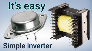 easy inverter project using 2n3055 transistor, SMPS supply transformer
