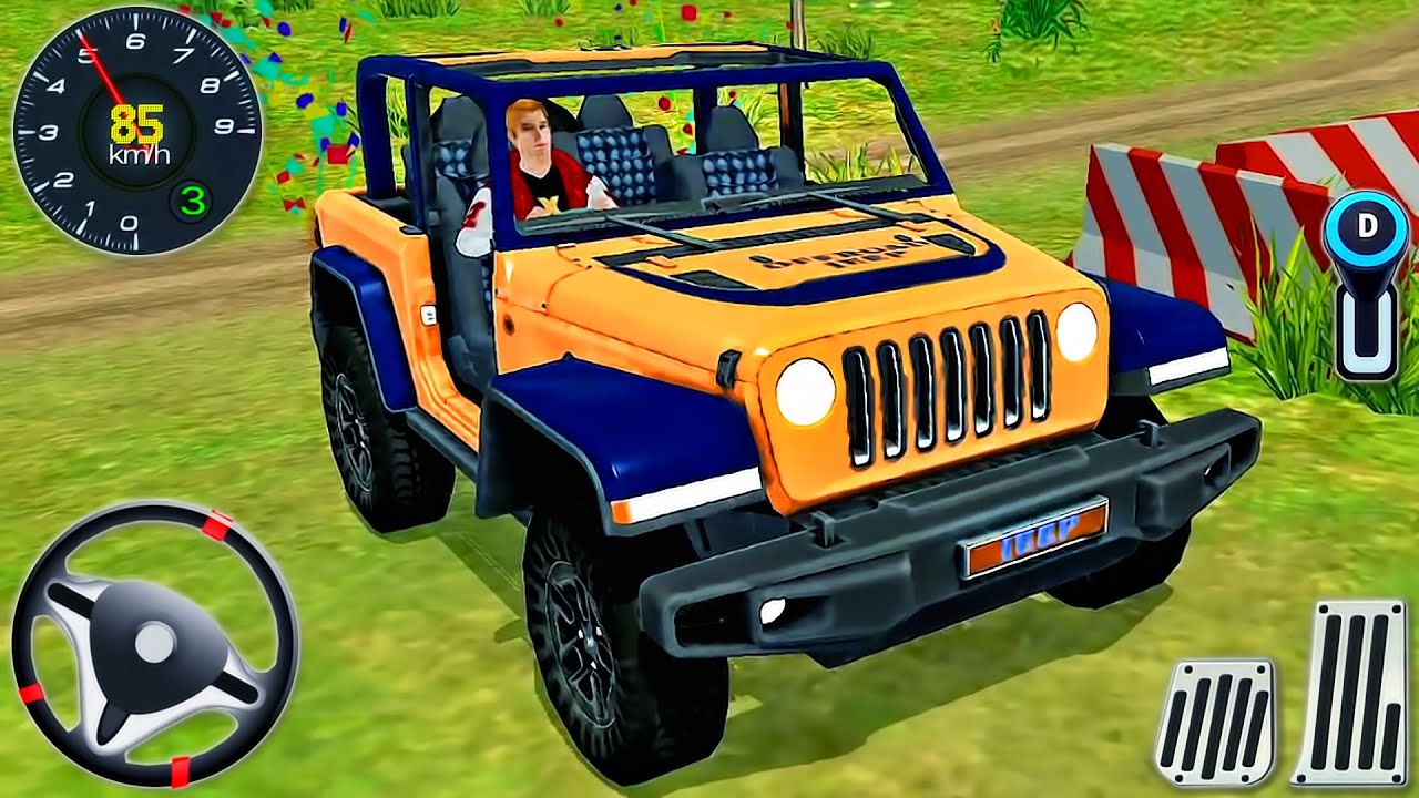 Offroad Jeep Driving Simulator 3D - 4х4 Spintrials Jeep Driver 2025 - Android GamePlay