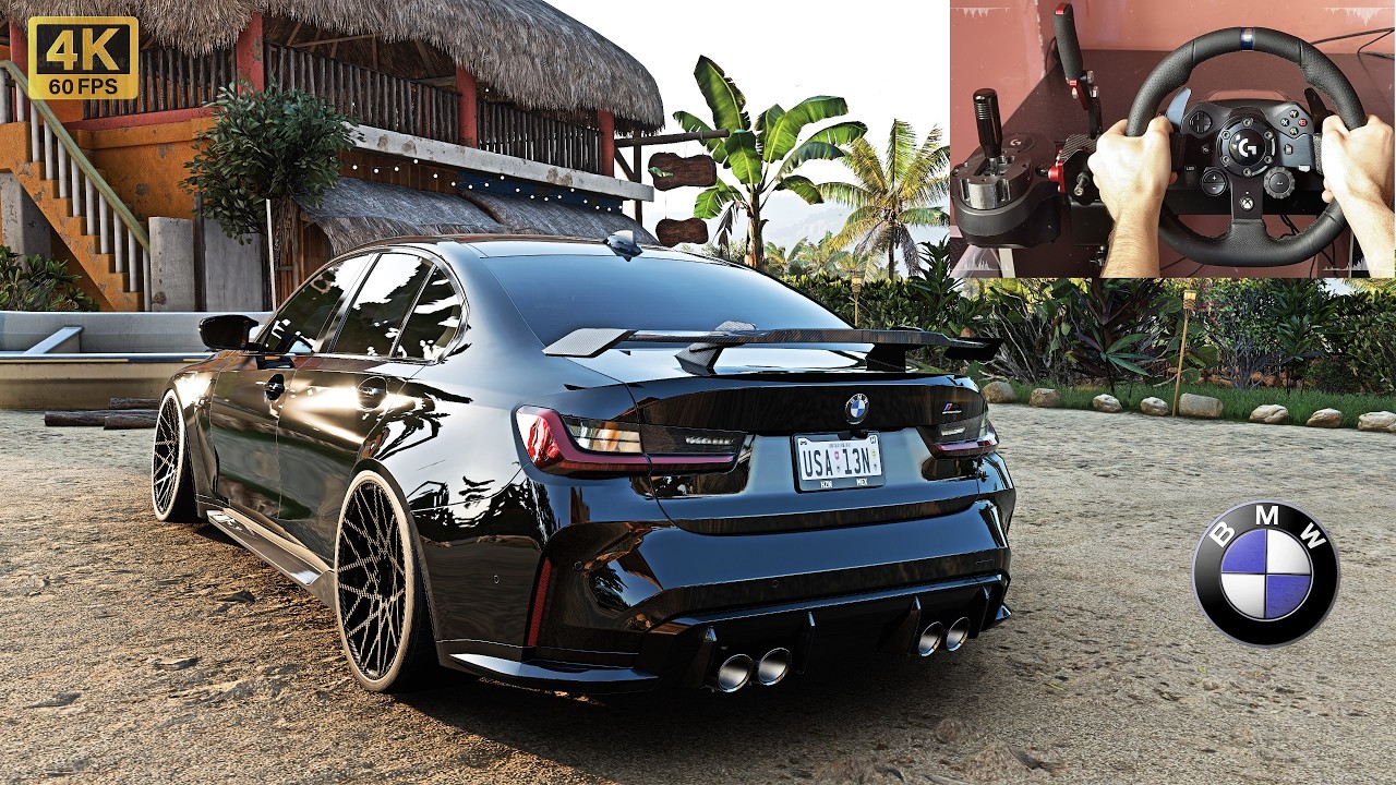BMW M3 G80 Competition  | Forza Horizon 5 Steering Wheel Gameplay