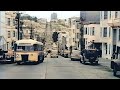 Rare unseen downtown San Francisco 1940s in color [60fps, Remastered] w/added sound