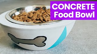 How To Make Diy Concrete Dog Bowl, Beautiful Dogs Food Bowl Holder