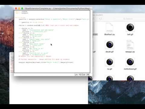 Red writing error Python