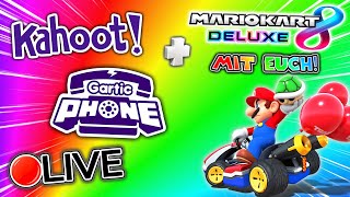 🔴 LIVE: Ruhig bleiben in Mario Kart 8 Deluxe mit EUCH, Gartic Phone & danach Kahoot!