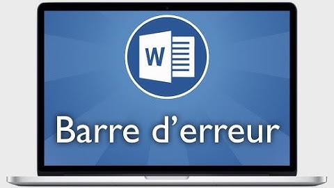 Tutoriel Word 2013 - Afficher et mettre en forme une barre d