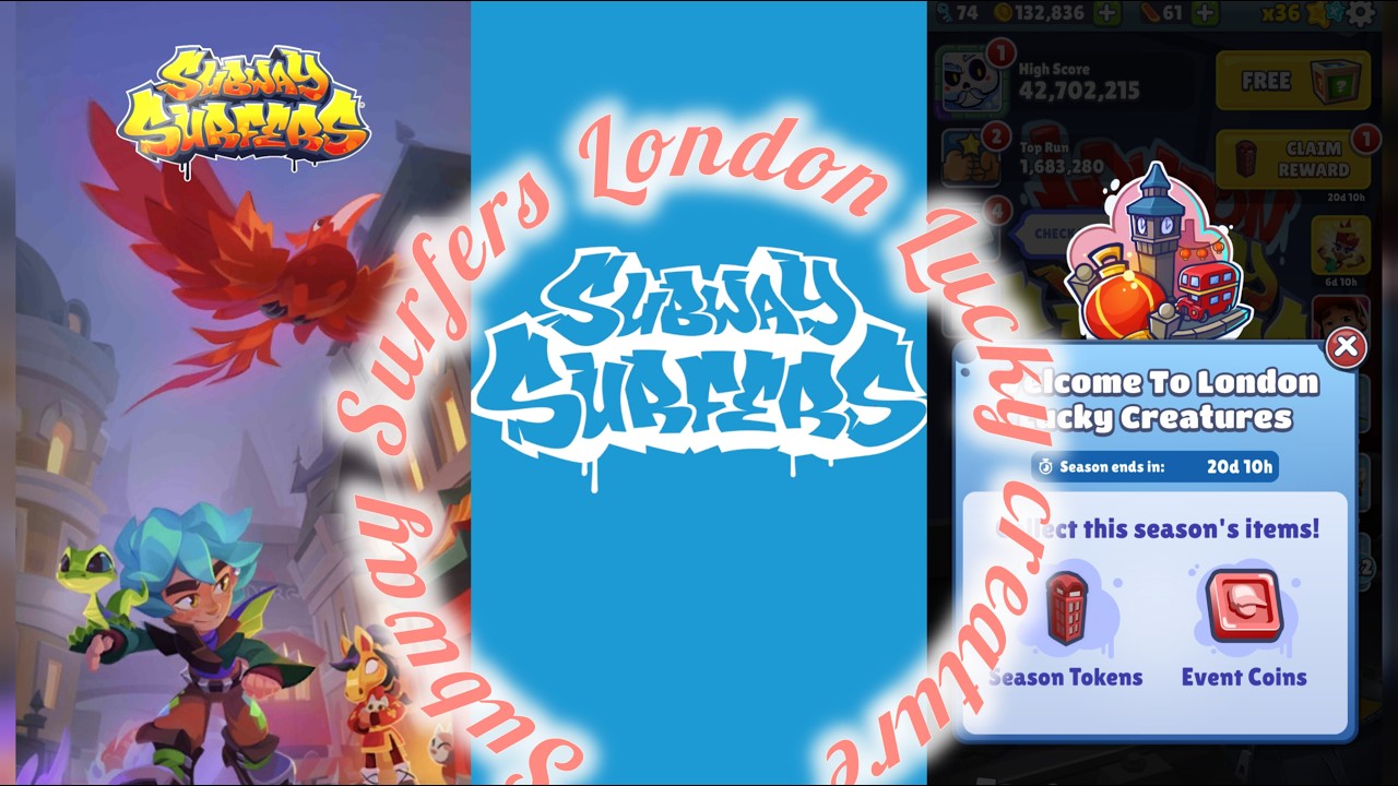 Subway Surfers London Lucky creatures Marathon Live Gameplay March 1