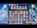 🔥 [NEW] BEST Teams for ALL 12 ACTS?! (F2P Weapons) | Imaginarium Theater 6.4 | Genshin Impact