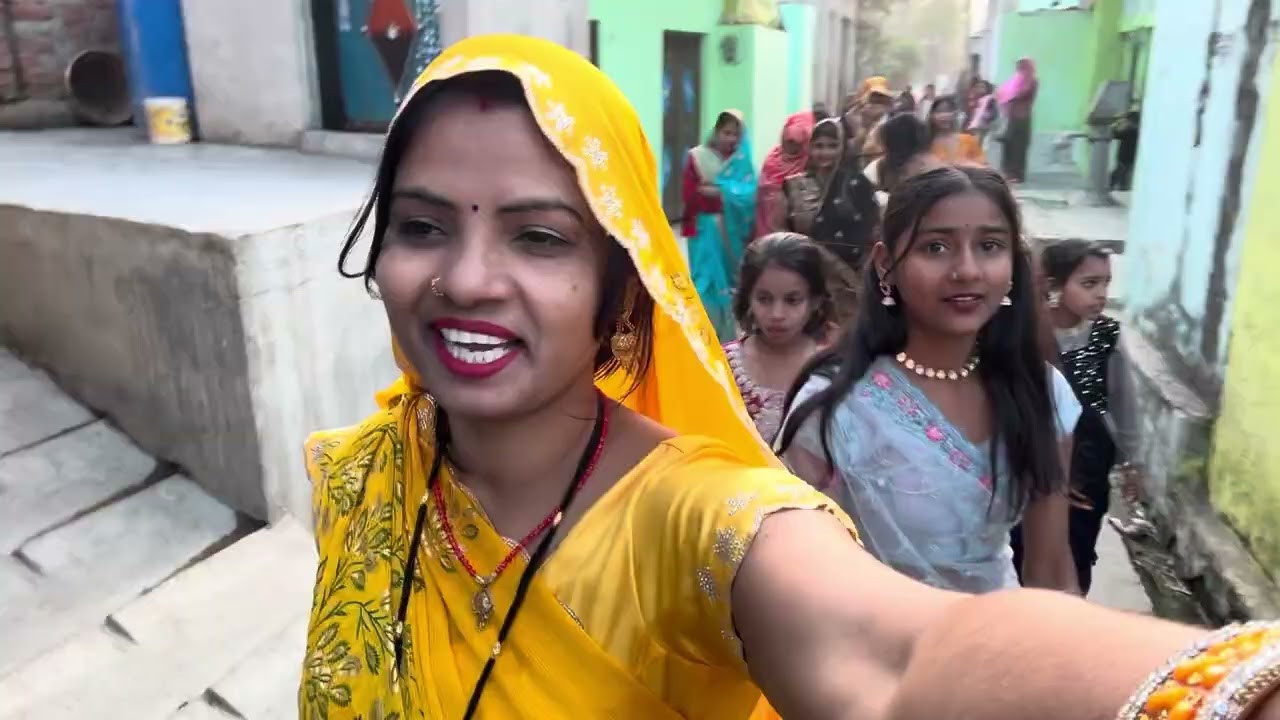 तेल पूजन मैं हुआ जमकर डांस 