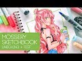 ★ MOSSERY Sketchbook Unboxing + Copic Drawing Test