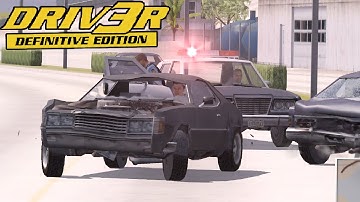 DRIV3R Take A Ride Miami WIth DEMO Graphics - Gameplay PC | Driv3r Fan