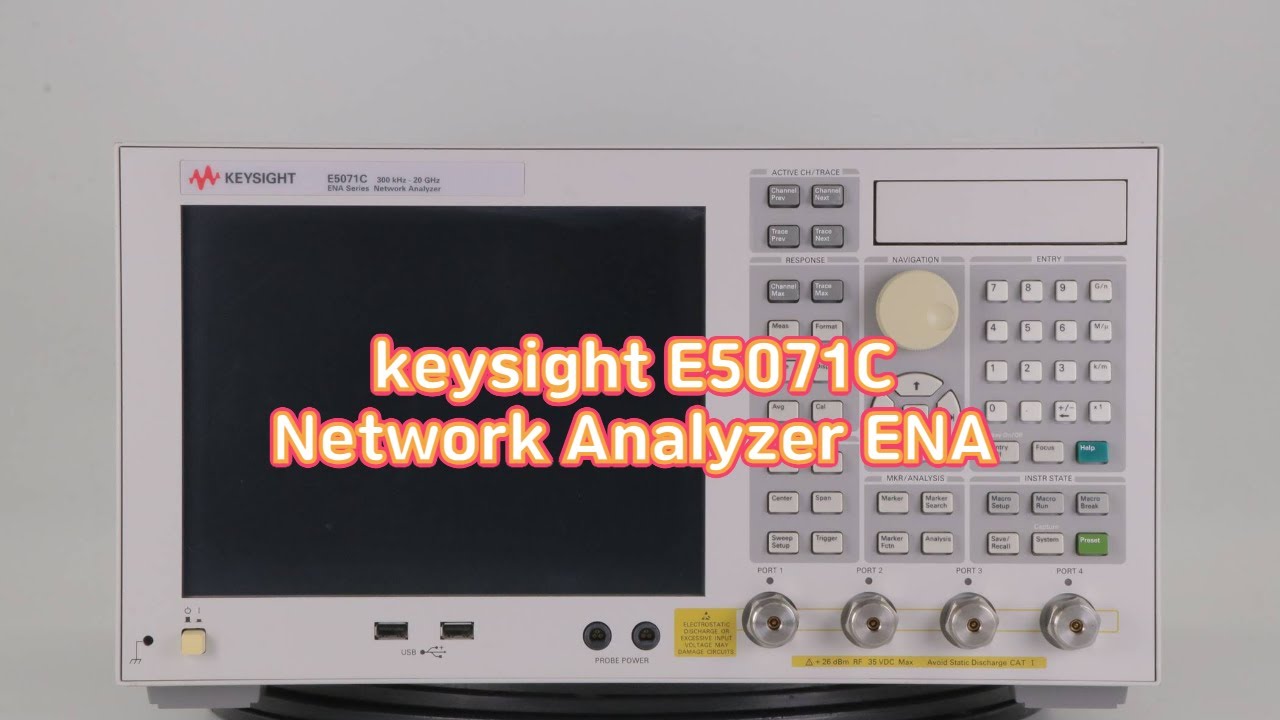 Keysight E5071C Network Analyzer ENA - YouTube
