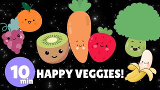 Totally Veggies and Fruit | Sensory by Babbly Bear - High Contrast Visuals for Baby