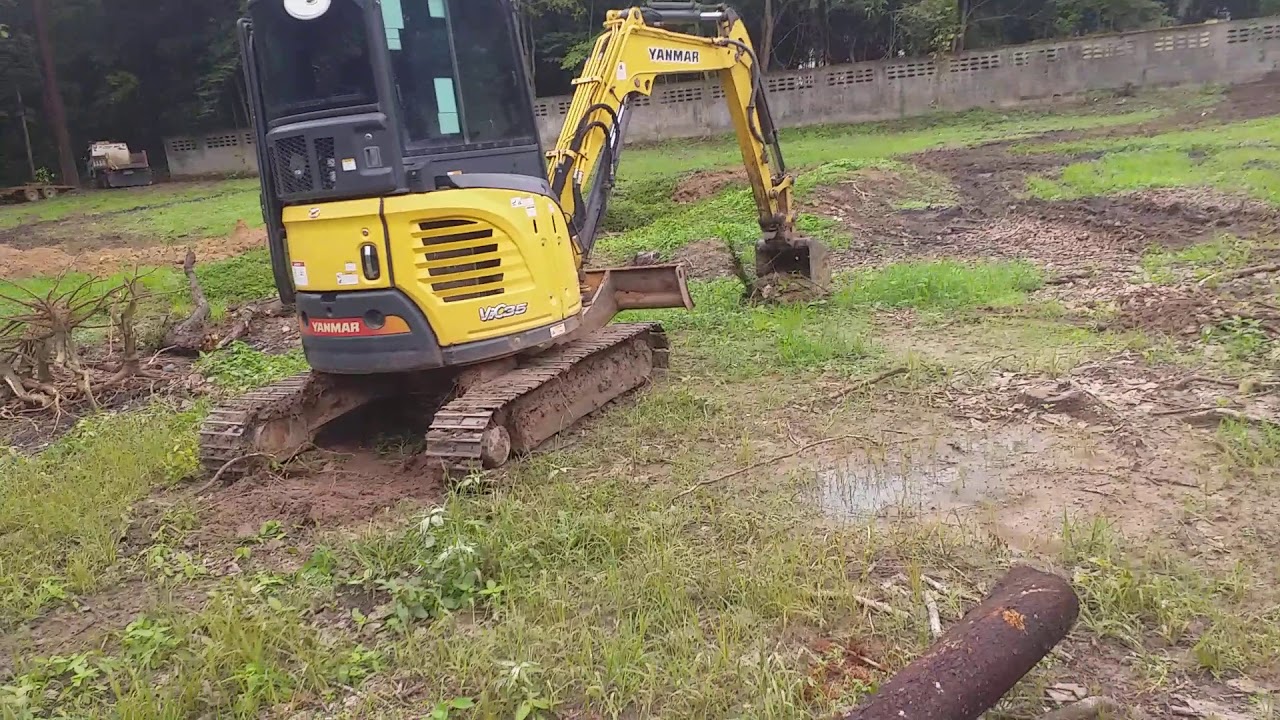 มาดูรถขุด YANMAR Vio356 เครียริ่งขุดต่อกัน สบายๆบายเสี่ยหนม YouTube