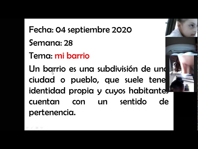 04/09/2020 Ciencias sociales primero 1 semana 28: Mi barrio
