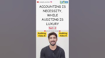 Why Auditing is considered as Luxury | Auditing for BCom as per NEP syllabus | Himanshu Nandwani