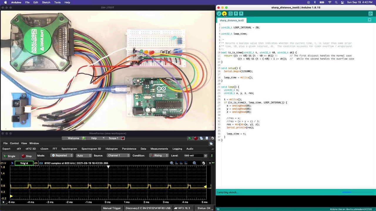 Arduino Tutorial on Reading Data Cleanly from a Sharp IR Distance ...