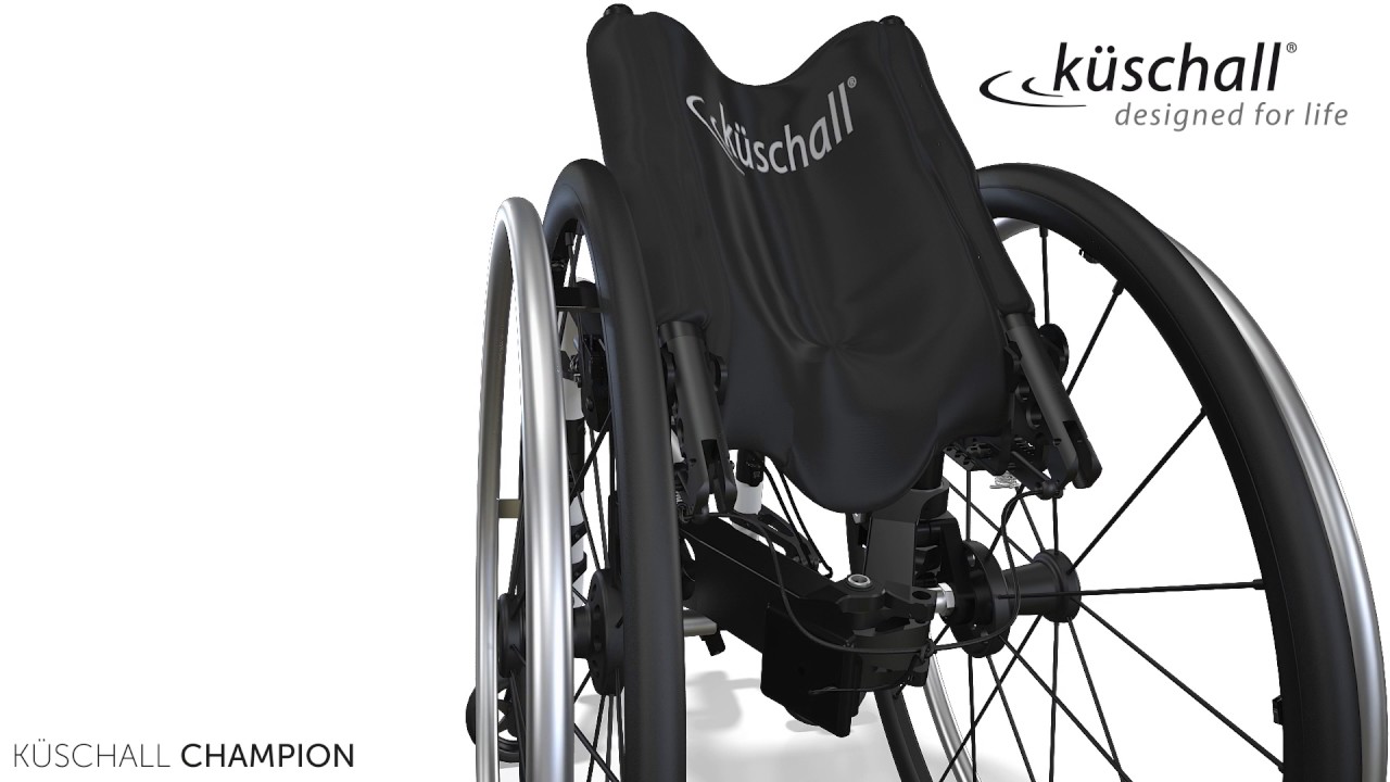 Small but smart New Kuschall Champion now smallest folding wheelchair - YouTube