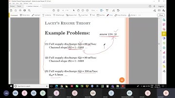 03-Earthen Channel Design | Lined and Unlined Canal Design | Irrigation Engineering