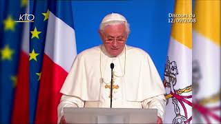 Discours de Benoit XVI en France (Intégrale)