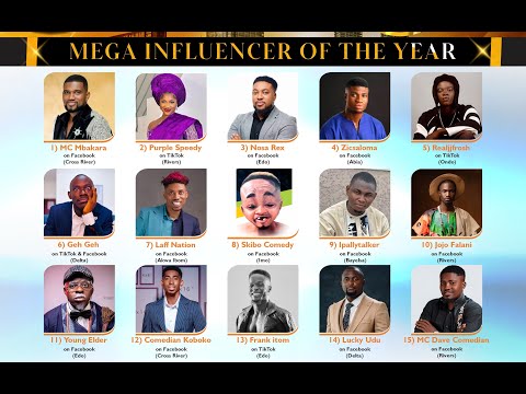 VOTE for MEGA INFLUENCER OF THE YEAR in the Niger Delta Advancement Awards 8.0 as 9 States Battle