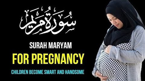 Surah Maryam  (سورة مريم) | Surah Maryam for good pregnancy | @PurNoorQuran