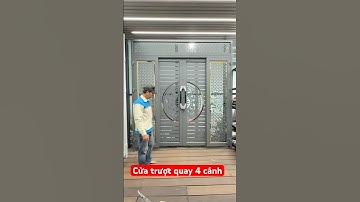 Cửa trượt quay 4 cánh cnc Trống Đồng, Cá Chép. #nhadep #cuatruotquay #cuatruotquay4canh #cokhi #cnc