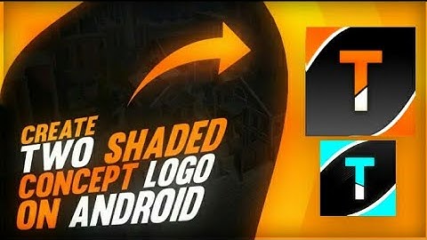 How To Make two shaded concept logos on android | Concept logos tutorial on android | pstouch |