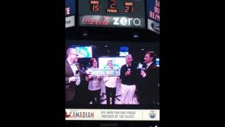 Play video: Nolan Crouse honoring Eddie Joyal and family with naming a street after them