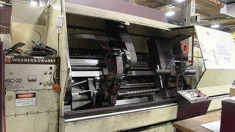 WARNER & SWASEY SC32 CNC SLANT BED LATHE