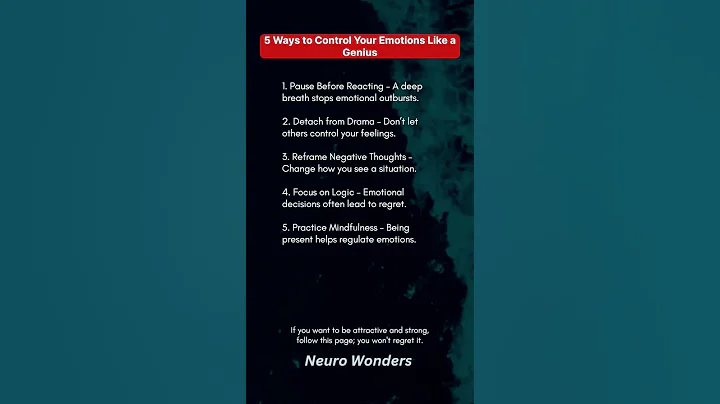 5 Ways to Control Your Emotions Like a Genius