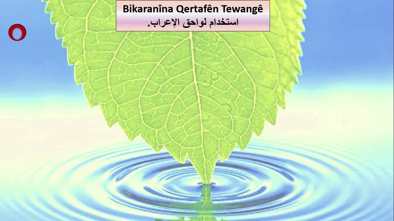 الدرس ١٢ في اللغة الكردية لواحق الإعراب waneya 12 di Zimanê Kurdî de. Qertafên Tewangê